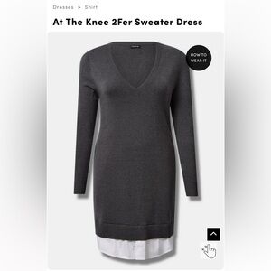 Torrid Gray sweater dress